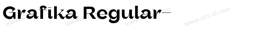 Grafika Regular字体转换